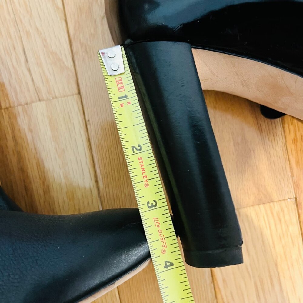 Jimmy Choo Doma Over-The-Knee Boots in Black Leather Size 41 Made In Italy - Picture 14 of 16